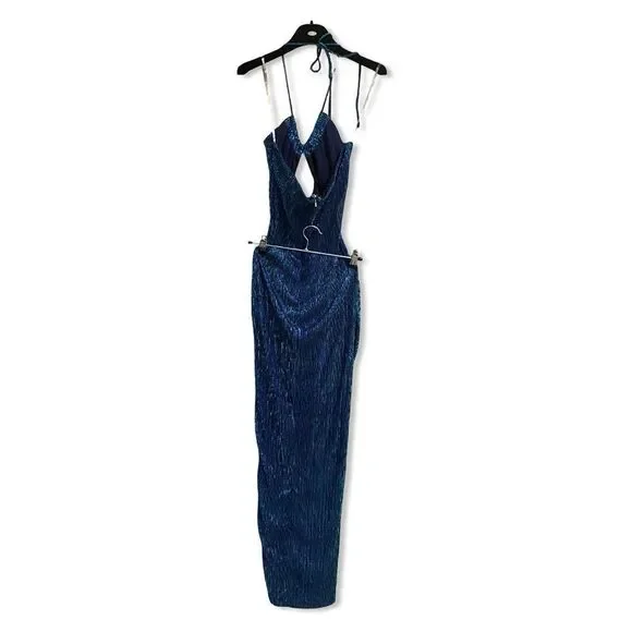 white halter reception dress Halter Sequins Aline Hi Lo Simple Wedding Reception Dress main image 0